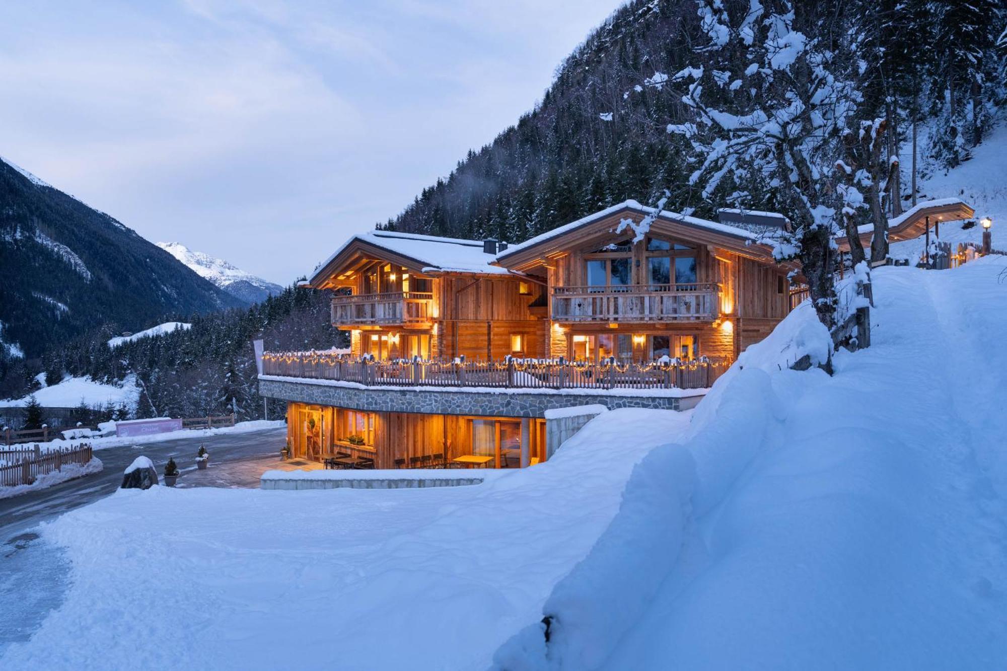 Вилла Gletscher-Chalet Stubai Нойштифт-им-Штубайталь Экстерьер фото